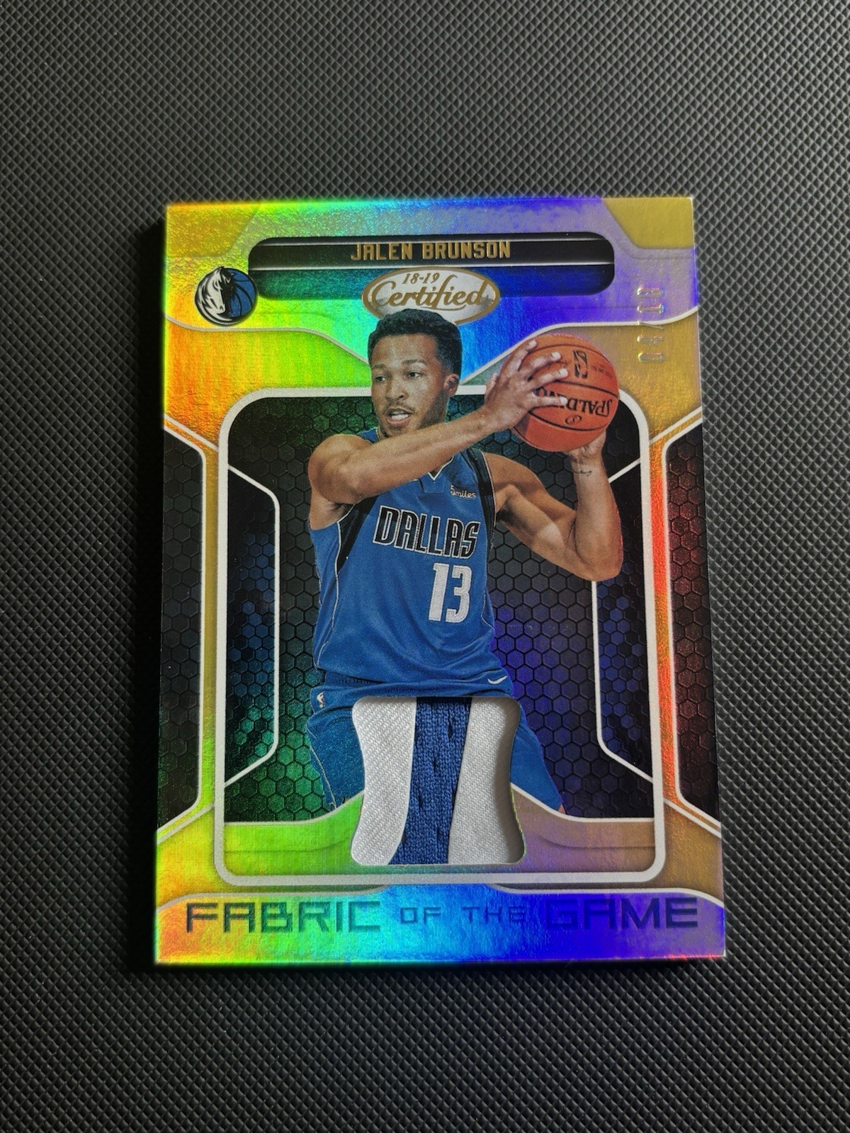 2018-19 Panini Certified Jalen Brunson Fabric of the Game Patch 04/10 FG-JB 2018-19 Panini Certified Jalen Brunson Fabric of the Game Patch 04/10 FG-JB
