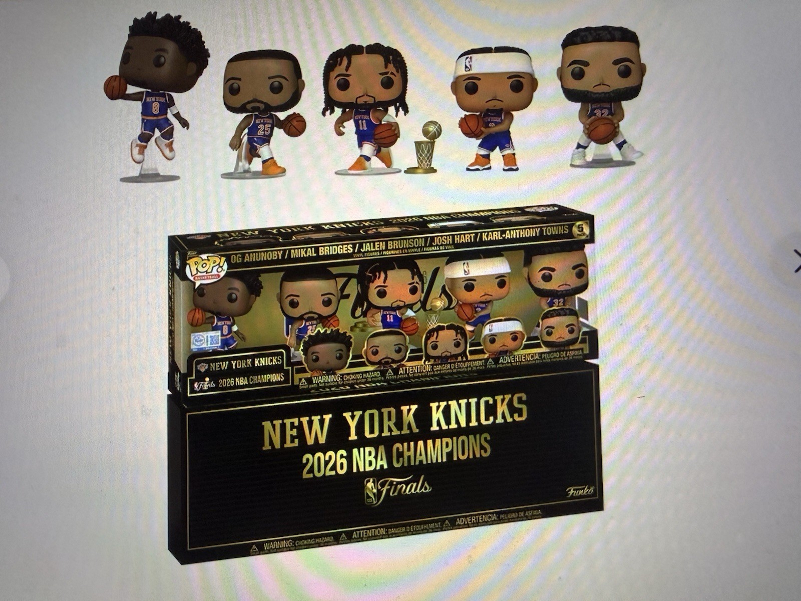 New York Knicks Funko Pop Set NBA Finals 2026 5 Pack Brunson OG Hart Champions New York Knicks Funko Pop Set NBA Finals 2026 5 Pack Brunson OG Hart Champions