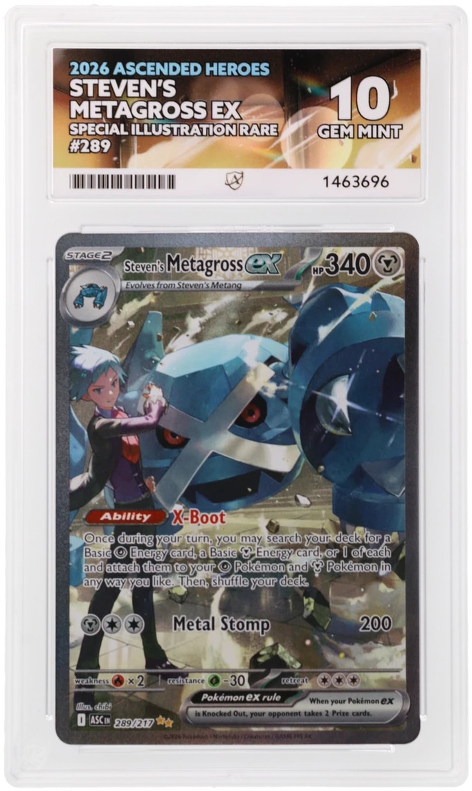 Steven’S Metagross EX 289/217 ACE 10 Ascended Heroes Pokemon Card Game