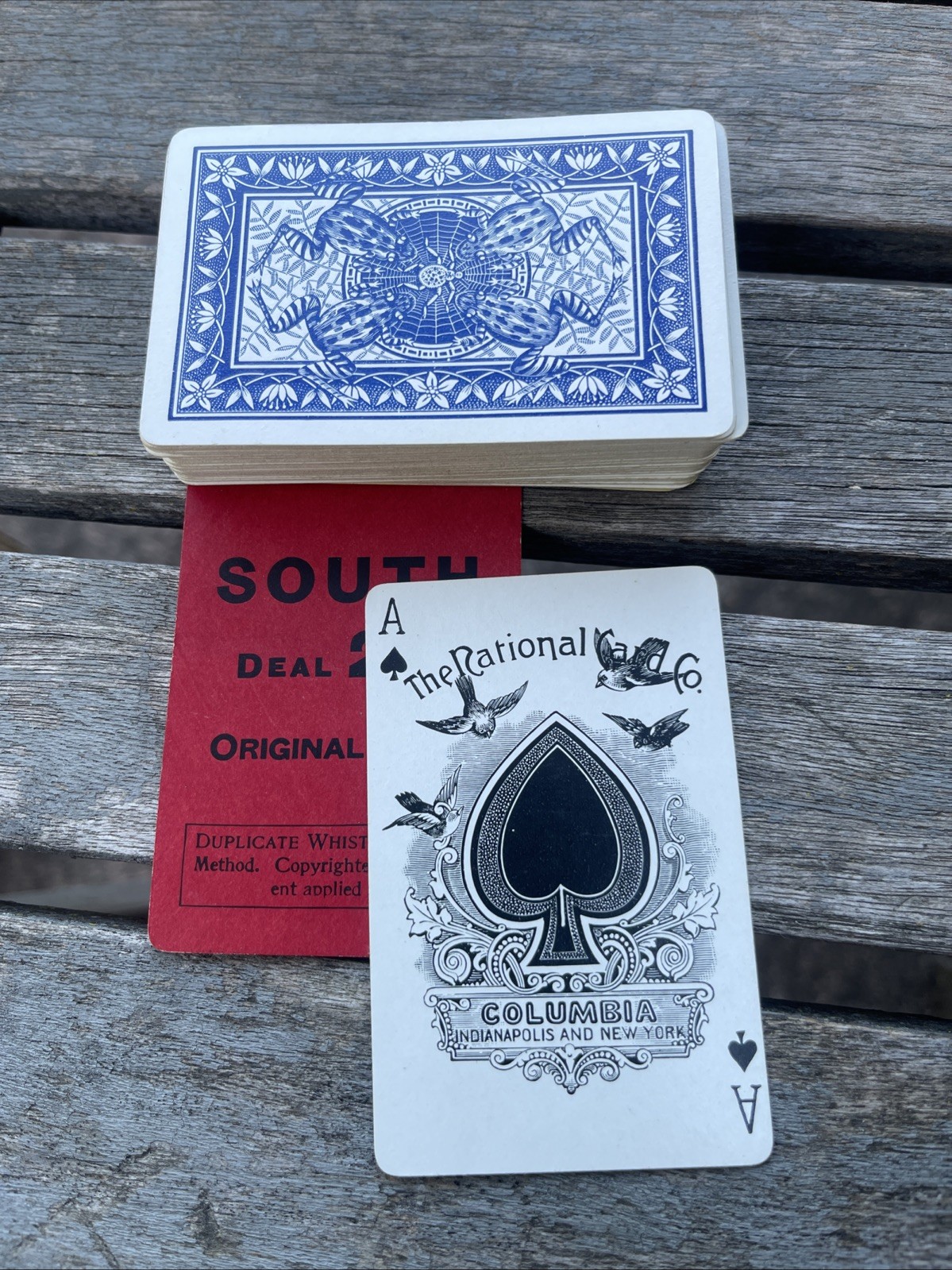 Vintage 1892 US Playing Cards Frog & Spider Motif Lilly Pad Lotus Pond Vintage 1892 US Playing Cards Frog & Spider Motif Lilly Pad Lotus Pond