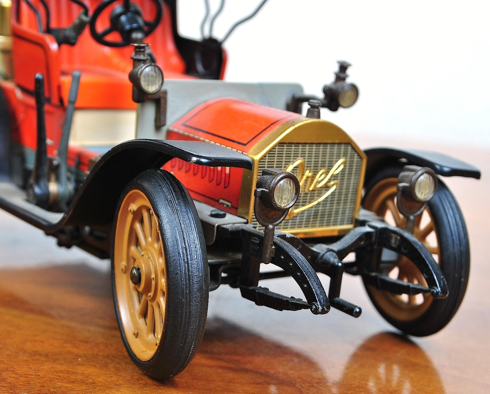 RARE vintage Schuco Opel Doktorwagen model car with CONSUL  lighter,  1960-70s