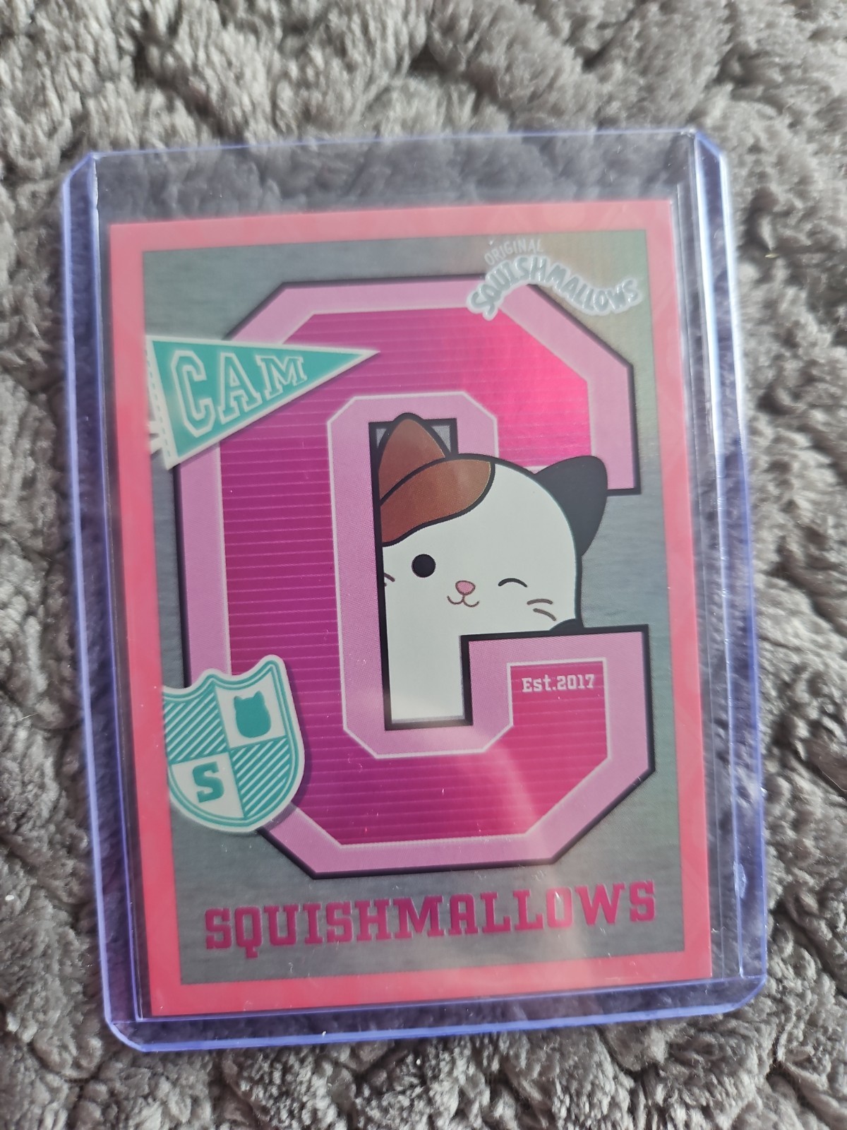 Panini Squishmallows University Chrome Prizm #9 Holo Serialized / 349 Panini Squishmallows University Chrome Prizm #9 Holo Serialized / 349