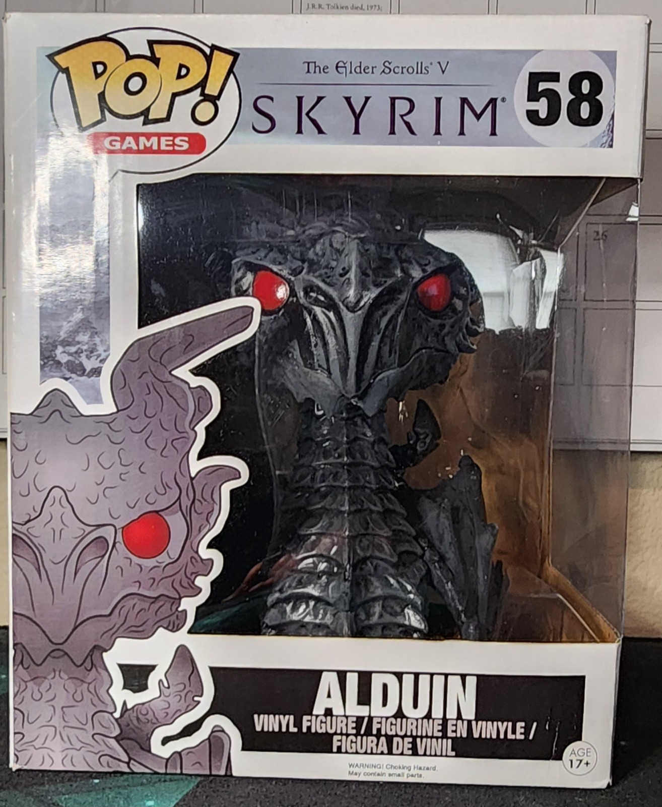 Funko Pop Elder Scrolls Skyrim Alduin #58 6” Super Sized Figure Bethesda SEALED Funko Pop Elder Scrolls Skyrim Alduin #58 6” Super Sized Figure Bethesda SEALED