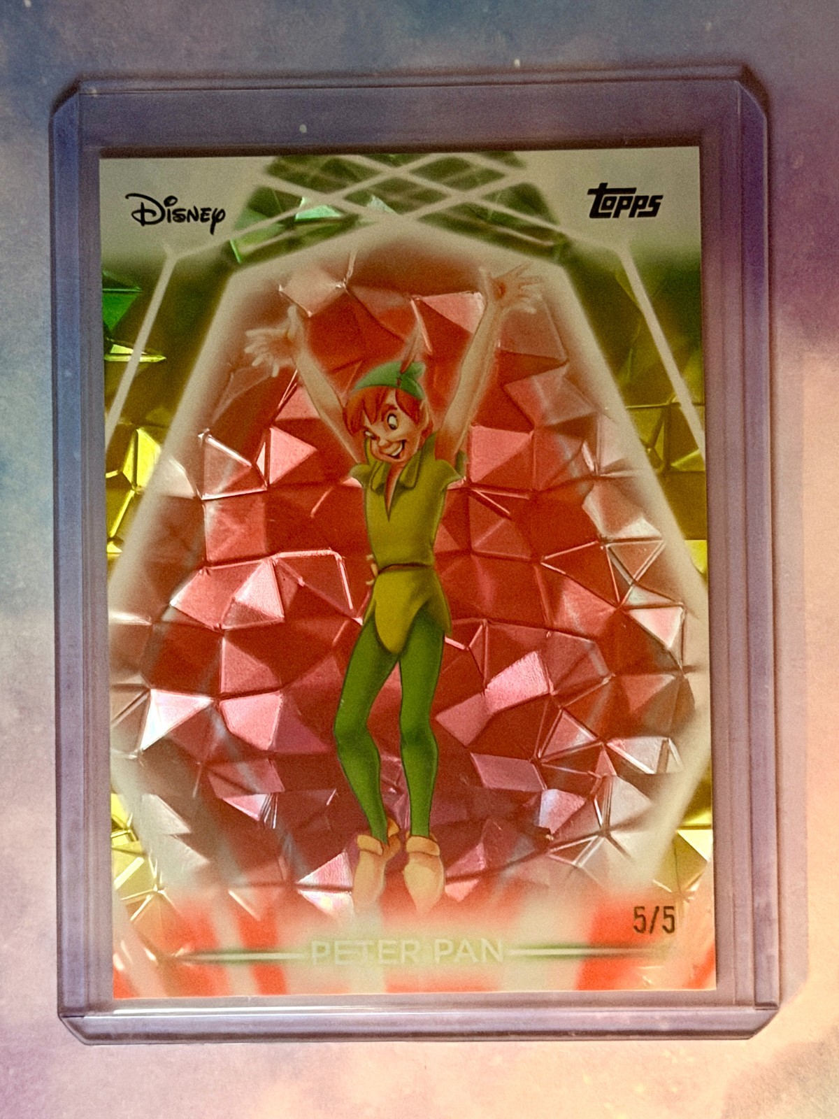 2026 Topps Disney Neon PETER PAN Red Diamante Refractor 5/5 Super Short Print 2026 Topps Disney Neon PETER PAN Red Diamante Refractor 5/5 Super Short Print