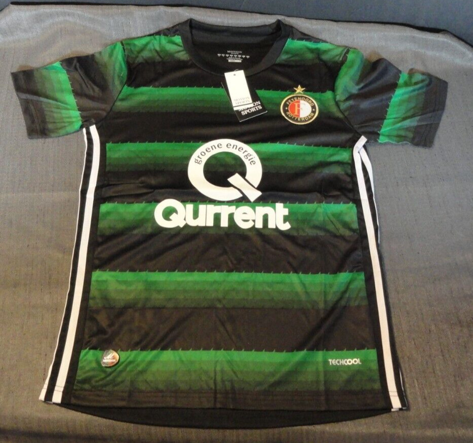 NEW DUTCH FEYENOORD ROTTERDAM GREEN & BLACK SOCCER FUTBOL JERSEY SHIRT SMALL NEW DUTCH FEYENOORD ROTTERDAM GREEN & BLACK SOCCER FUTBOL JERSEY SHIRT SMALL