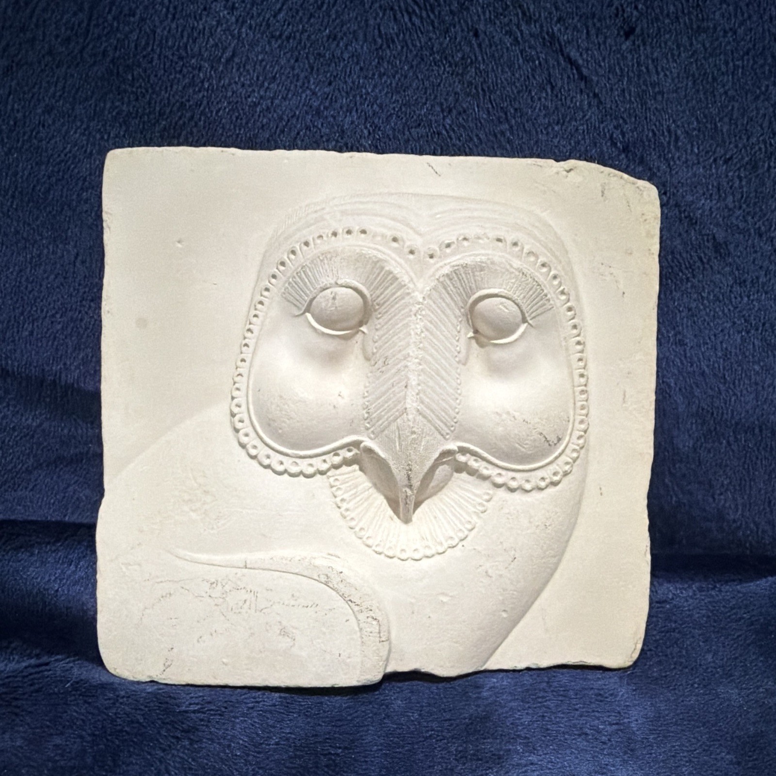 Vintage MMA Egyptian Owl Relief Plaque Replica Met Museum of Art Hieroglyph Vintage MMA Egyptian Owl Relief Plaque Replica Met Museum of Art Hieroglyph