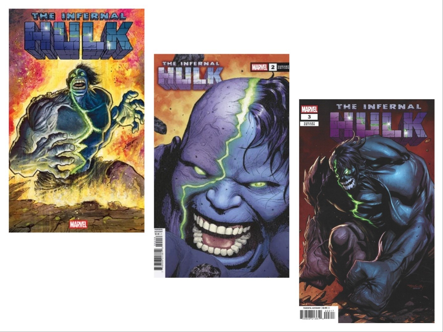 The Infernal Hulk #1,#2,#3 (1:25) Ratio Incentive Bundle NM The Infernal Hulk #1,#2,#3 (1:25) Ratio Incentive Bundle NM