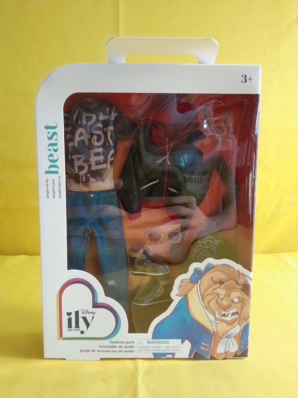 Disney Fashion Pack Outfit Beast ILY 4Ever Boy Doll Set NEW - T14 Disney Fashion Pack Outfit Beast ILY 4Ever Boy Doll Set NEW - T14