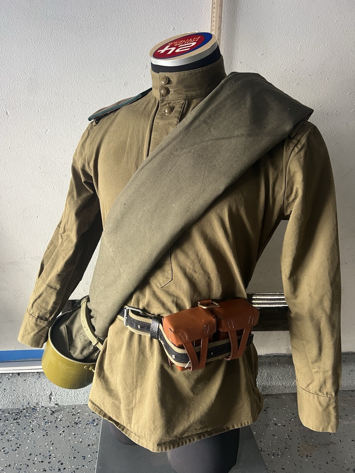 Soviet RKKA WW2 Plash-Palatka Raincoat Tent with belt and guyline