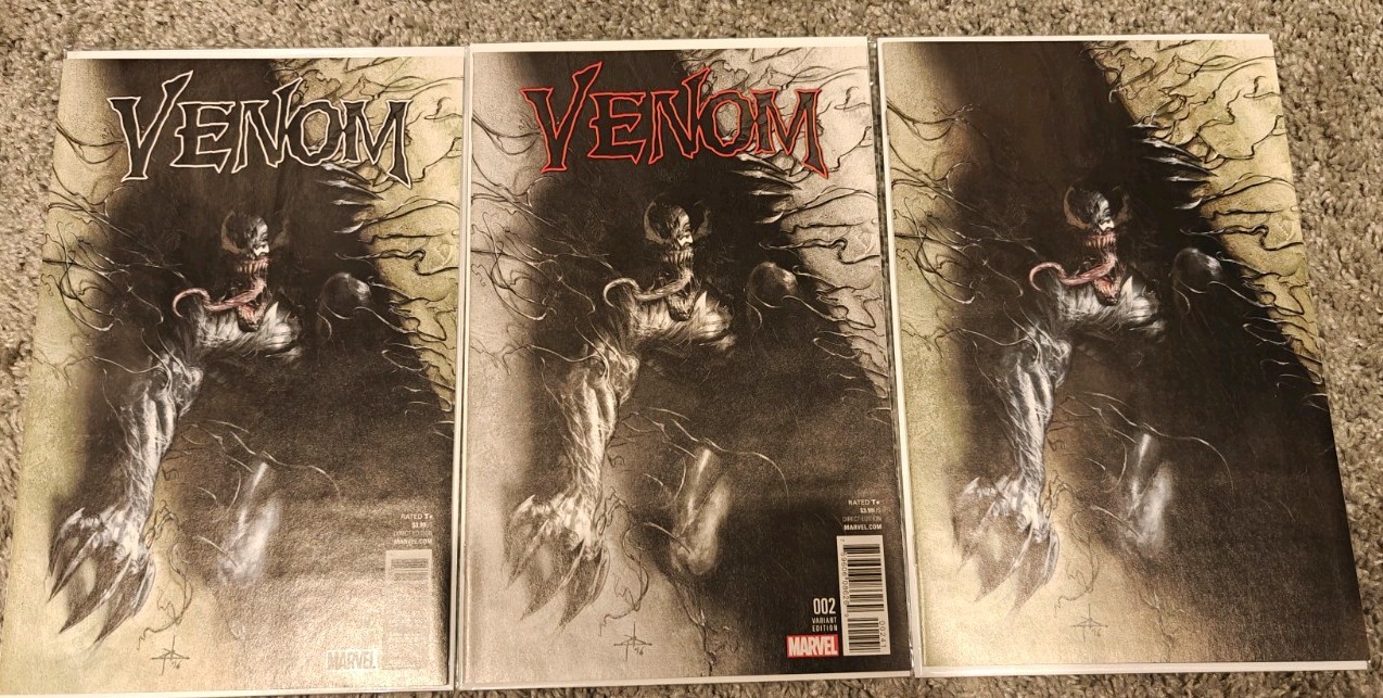 VENOM #2 Variant DELL'OTTO main, variant, & virgin variant VENOM #2 Variant DELL'OTTO main, variant, & virgin variant