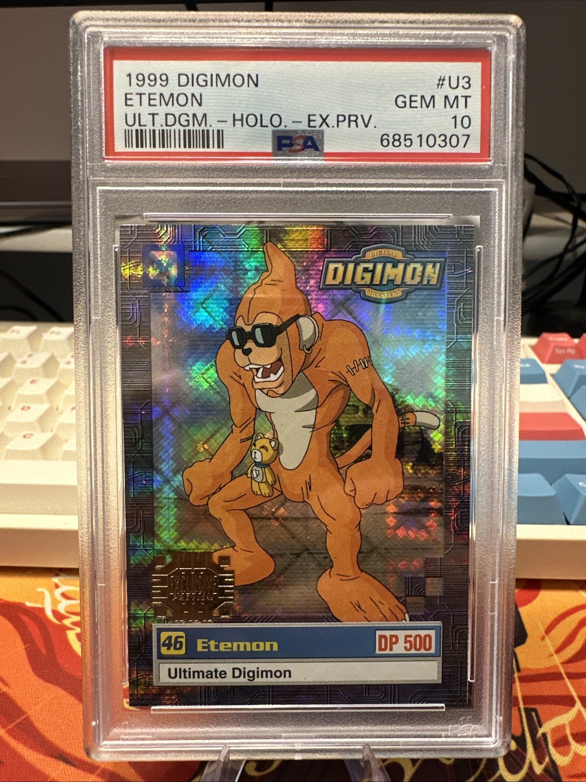 1999 Upper Deck Digimon Holo Exclusive Preview #U3 Etemon PSA 10 POP 4