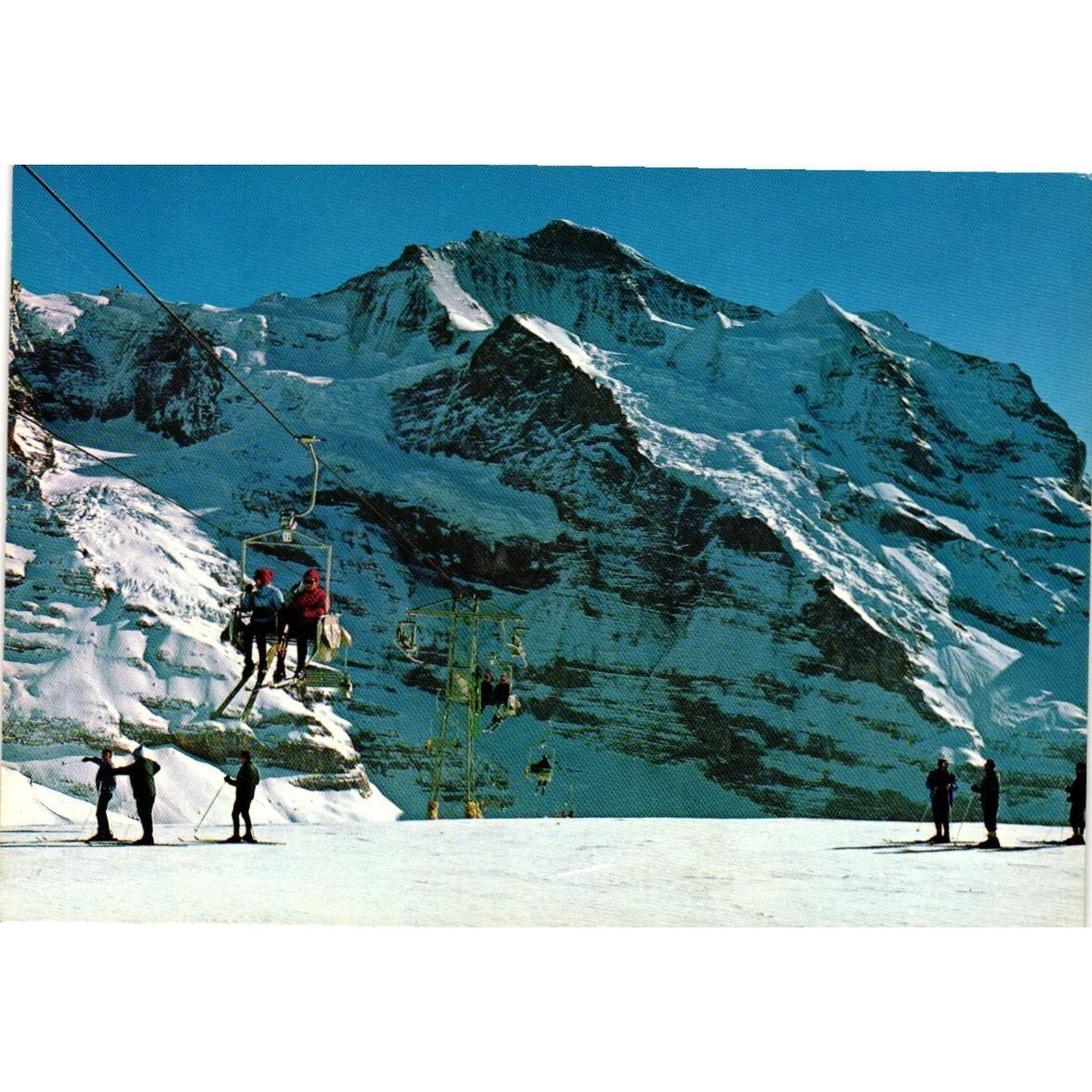 Vintage Kleine Scheidegg Wixi-Lift Jungfrau Switzerland Postcard Gyger Photo Vintage Kleine Scheidegg Wixi-Lift Jungfrau Switzerland Postcard Gyger Photo