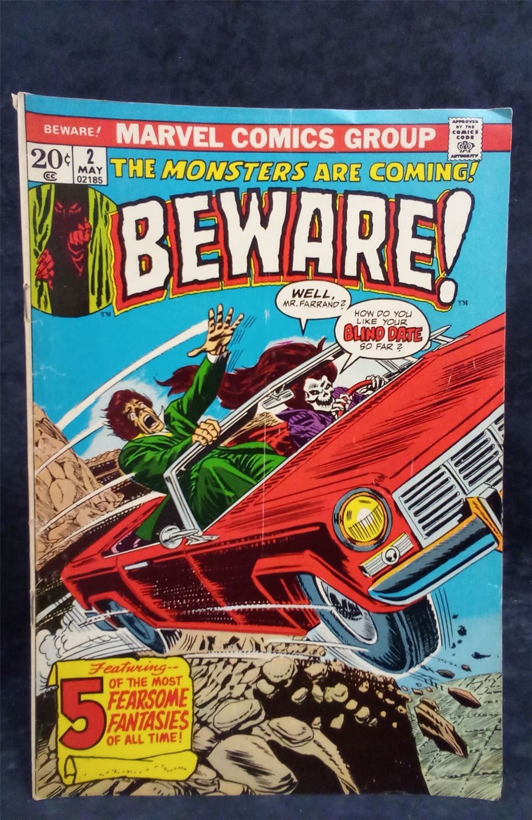 Beware #2 1973 Marvel Comics Comic Book Beware #2 1973 Marvel Comics Comic Book
