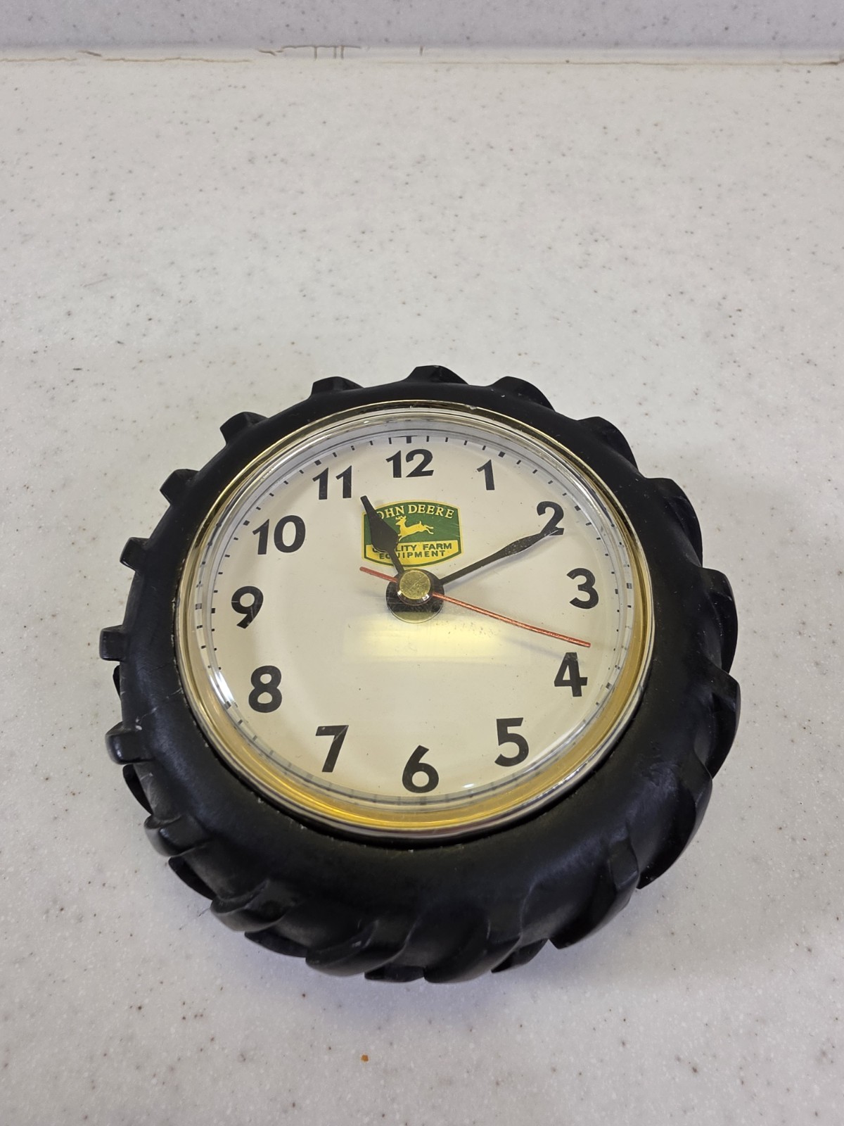 Vintage John Deere Tractor Tire Desk / Wall Clock Vintage John Deere Tractor Tire Desk / Wall Clock