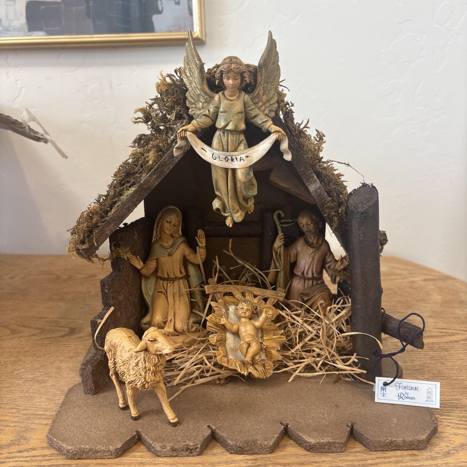 Vintage 1978 Fontanini Roman Italy Nativity Set Stable Holy Family Gloria 7.5” Vintage 1978 Fontanini Roman Italy Nativity Set Stable Holy Family Gloria 7.5”