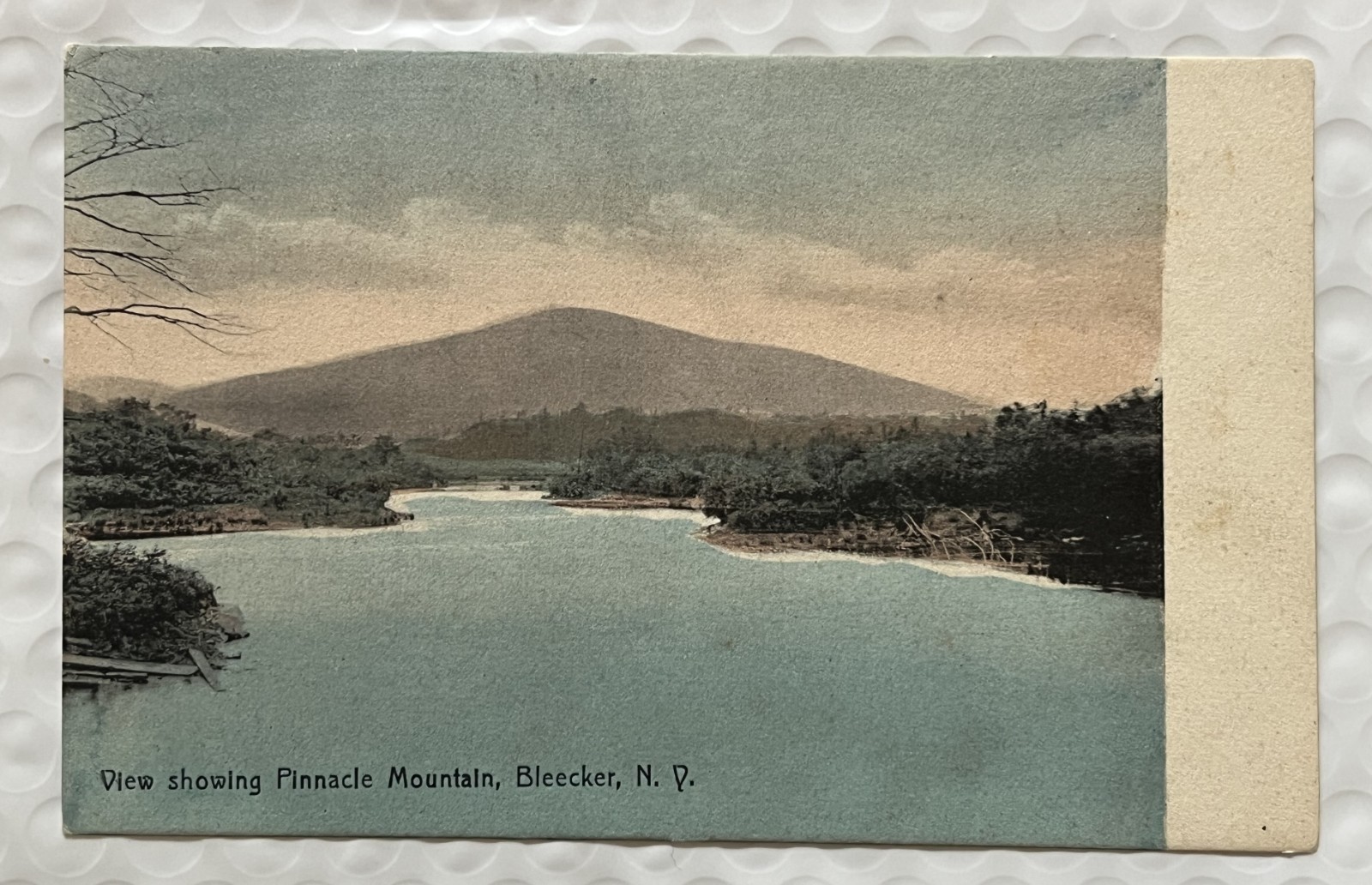 Rare c1907 Bleecker New York Postcard Pinnacle Mountain VERY RARE Rare c1907 Bleecker New York Postcard Pinnacle Mountain VERY RARE