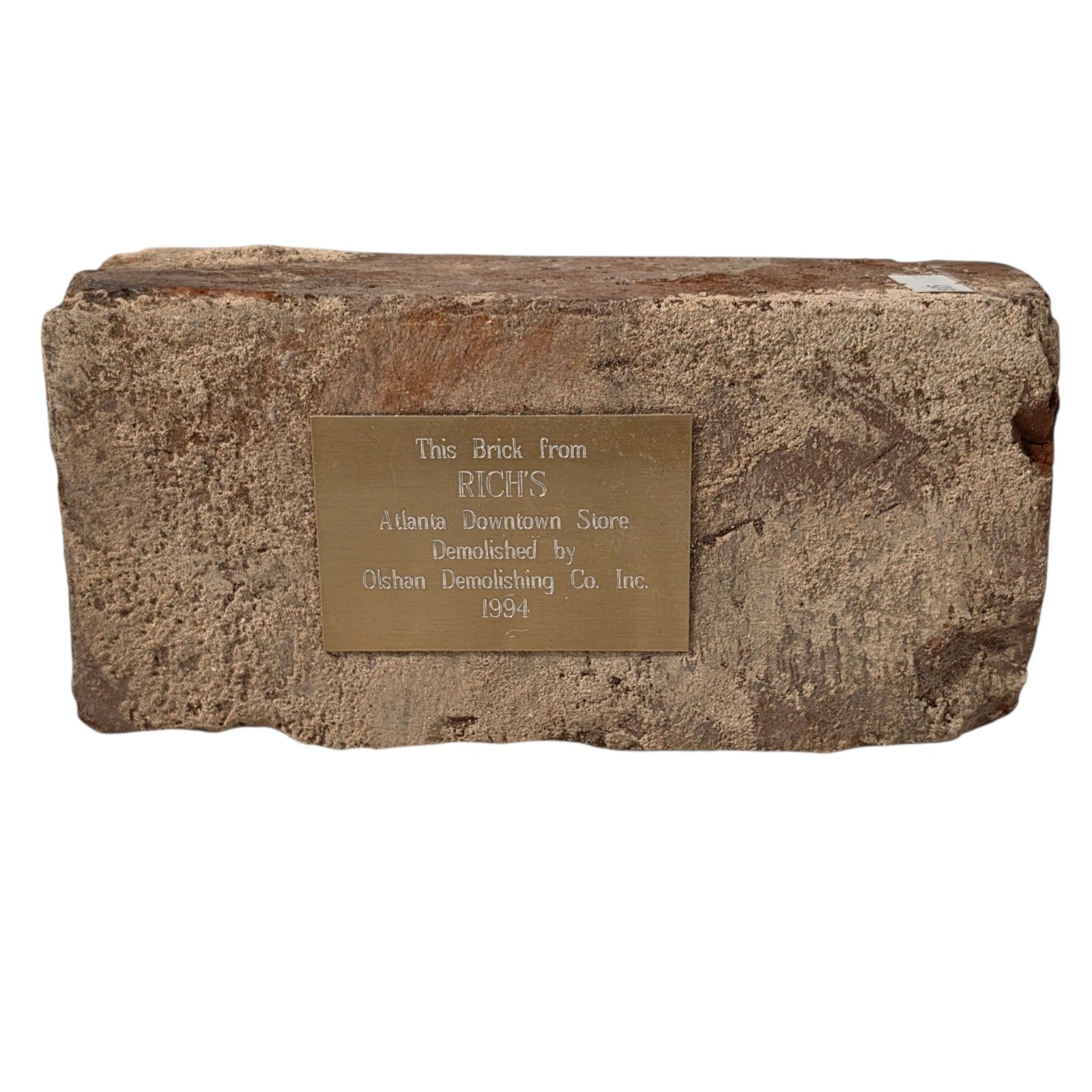 Rich's Department Store 1994 Atlanta Downtown Demolition Brick Memorabilia Rich's Department Store 1994 Atlanta Downtown Demolition Brick Memorabilia