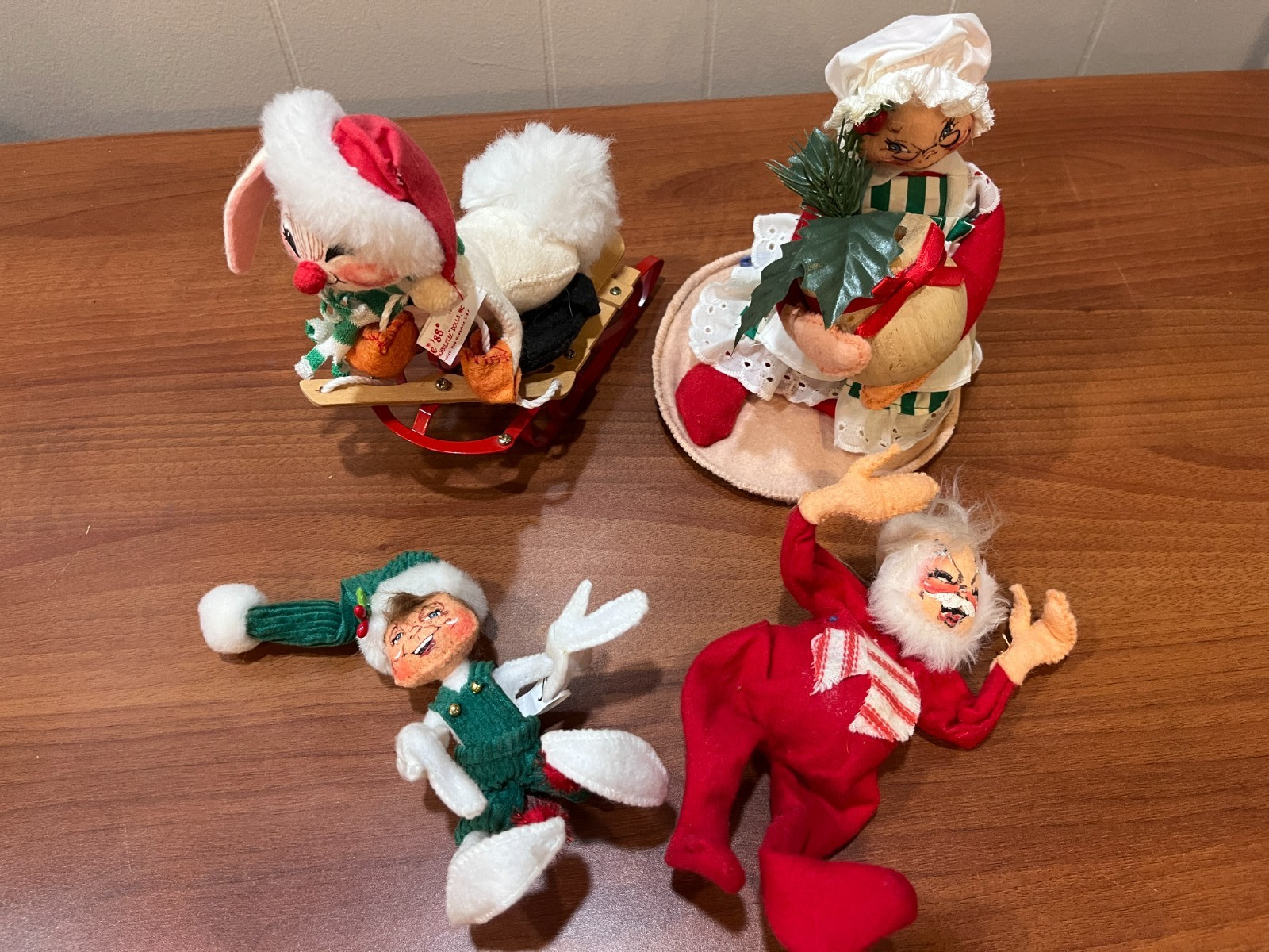 Vintage Annalee Mobilitee Christmas Dolls Lot of 4 1988 1993 2009 Vintage Annalee Mobilitee Christmas Dolls Lot of 4 1988 1993 2009