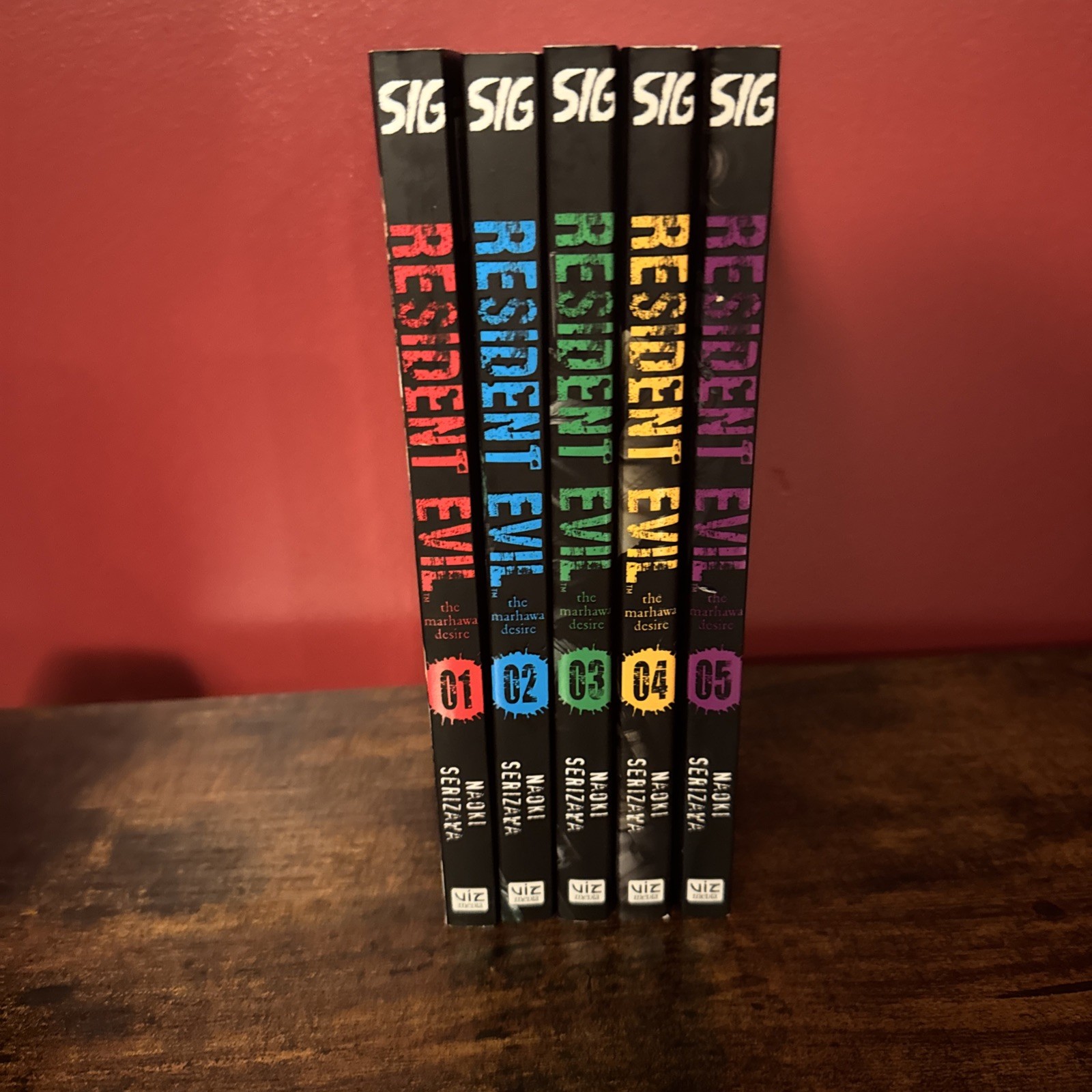 Resident Evil Manga The Marhawa Desire Complete Set Vol. 1-5 (1st Print) English Resident Evil Manga The Marhawa Desire Complete Set Vol. 1-5 (1st Print) English