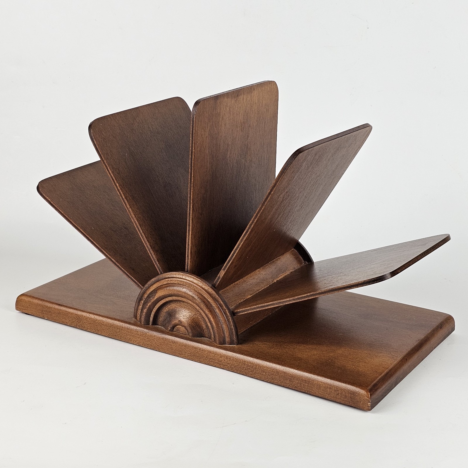 Vintage Mid Century Modern Decor Wood Stationery Letter Holder Tell City Vintage Mid Century Modern Decor Wood Stationery Letter Holder Tell City
