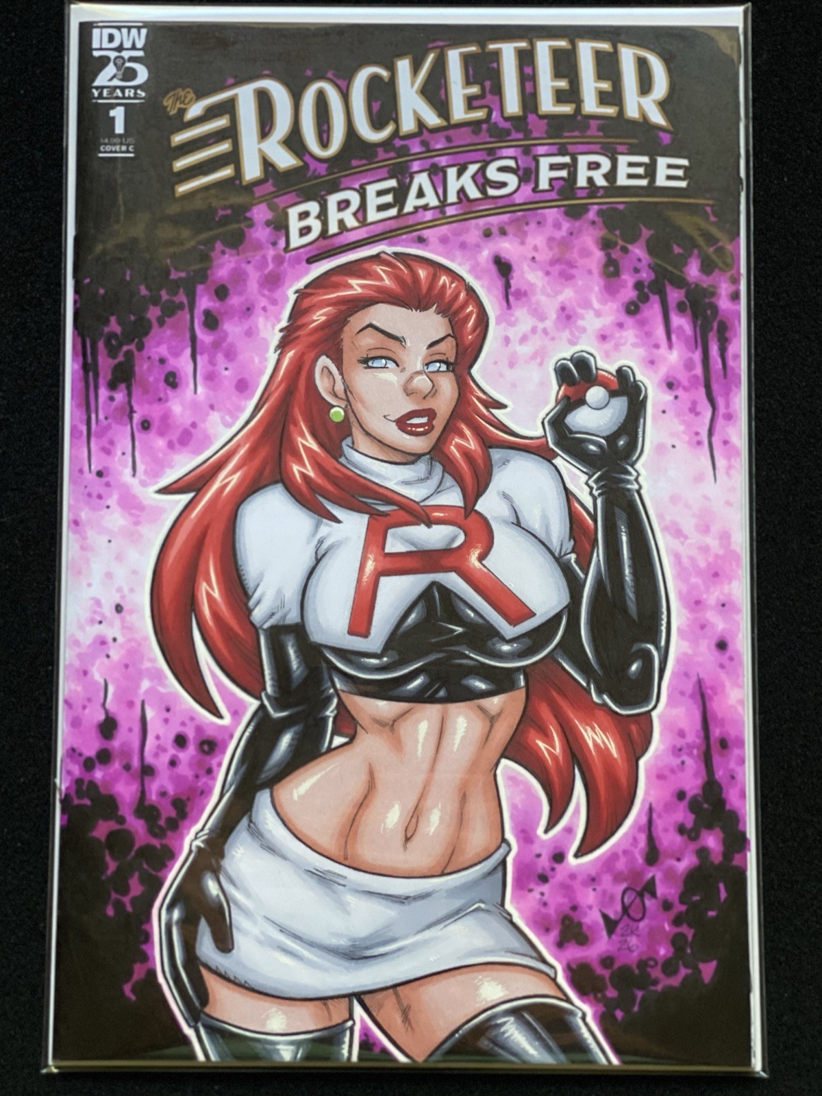 Pokémon Team Rocket Jessie Original Art Garrett Blair Rocketeer Cover Sketch