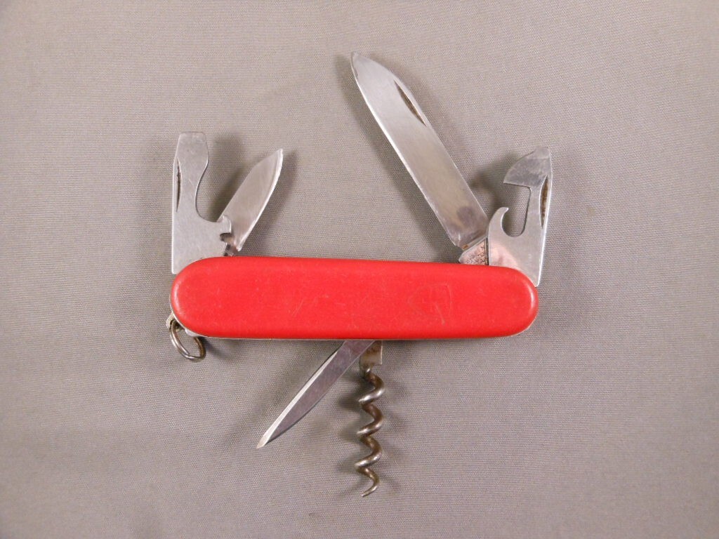 Rare Vtg ELINOX Victorinox 1973-1977 Stamp Economy Line Spartan Swiss Army Knife