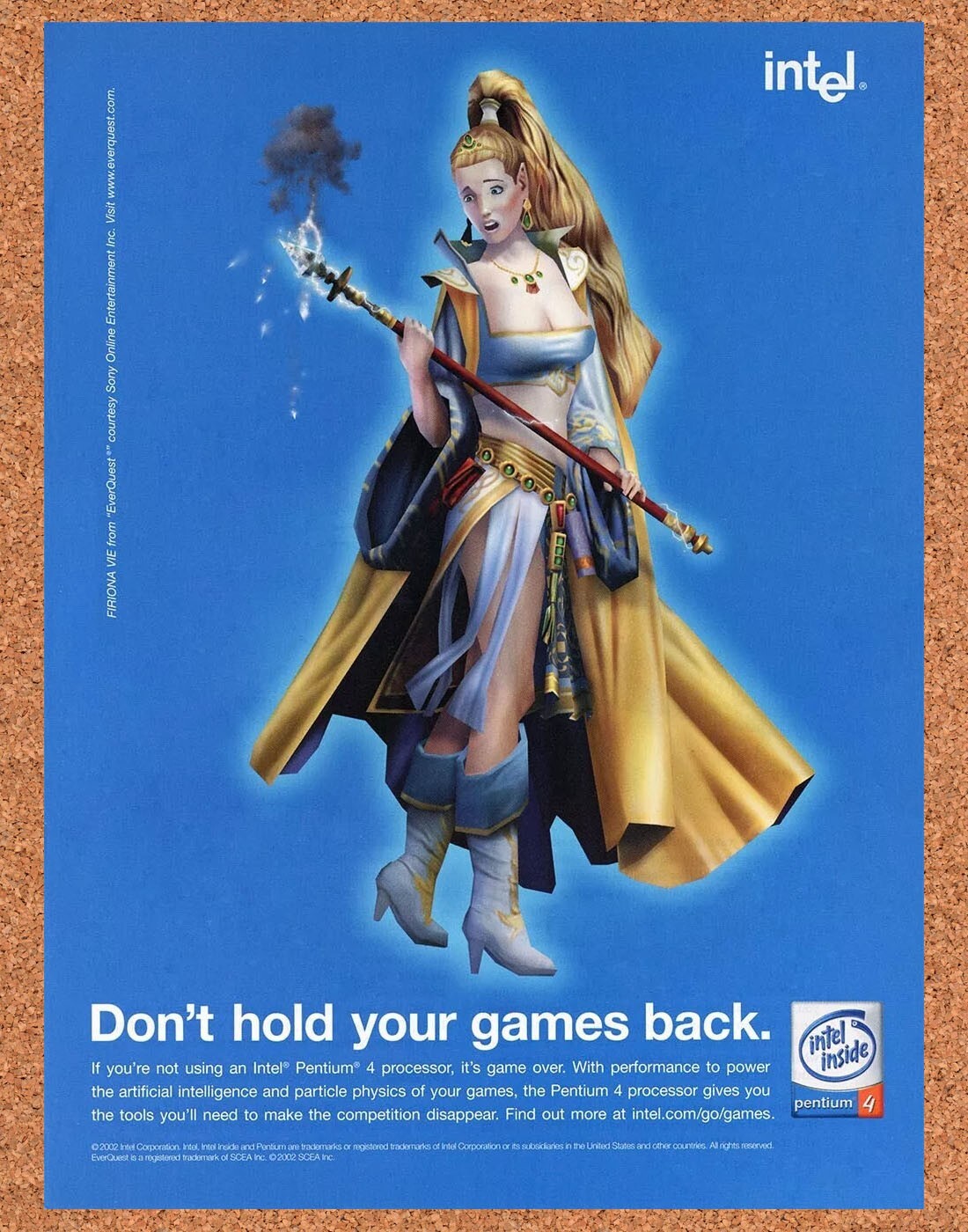 2002 EverQuest Intel Firiona Vie Original Advertisement / Retro Promo v1 2002 EverQuest Intel Firiona Vie Original Advertisement / Retro Promo v1
