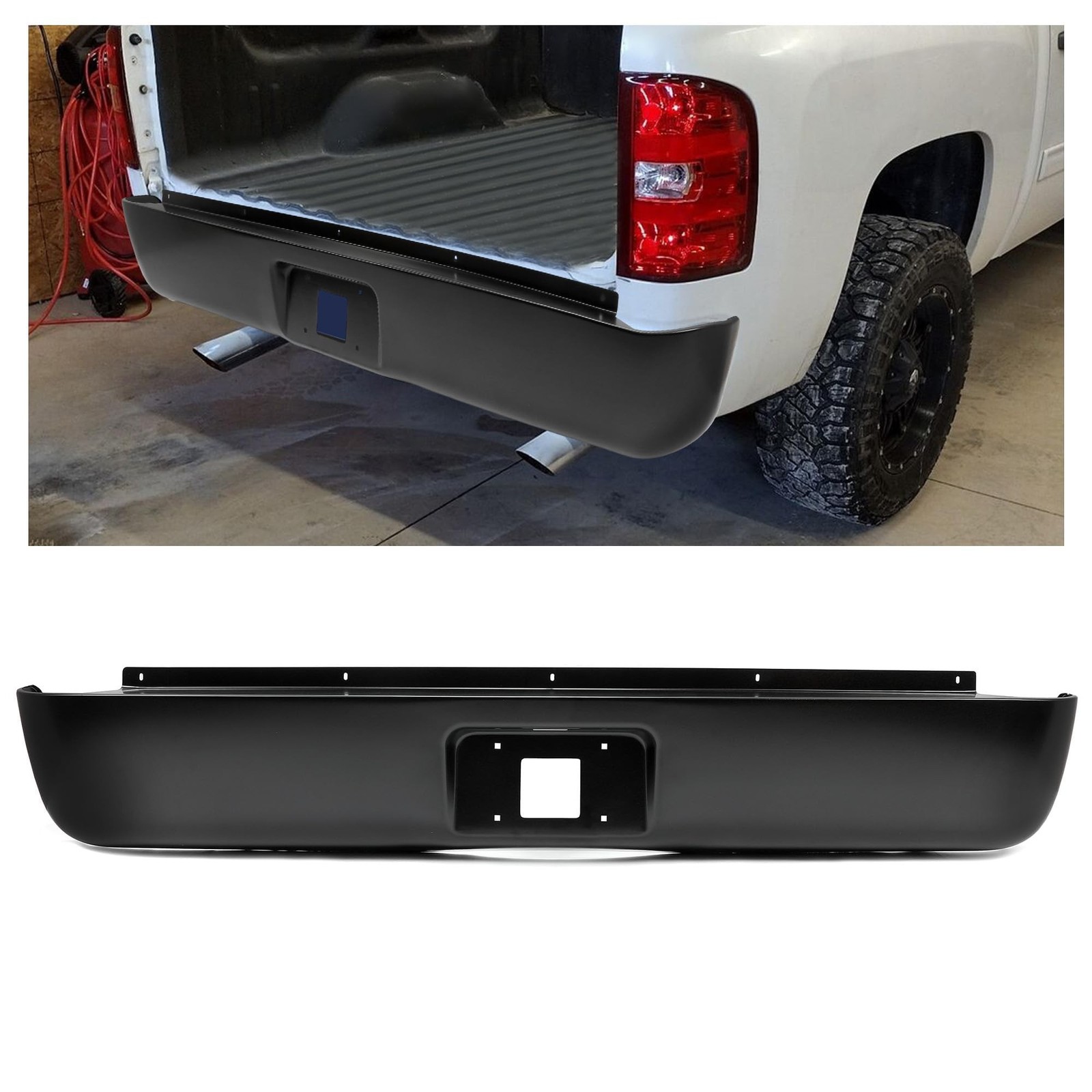 Rear Roll Pan Compatible with 07-13 Silverado Sierra 1500 2500 3500 Rear Roll Pan Compatible with 07-13 Silverado Sierra 1500 2500 3500