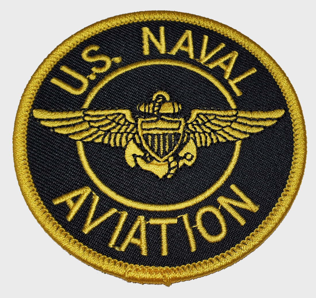 US NAVAL AVIATION W/ WINGS BADGE PATCH PILOT NAVIGATOR VETERAN USMC