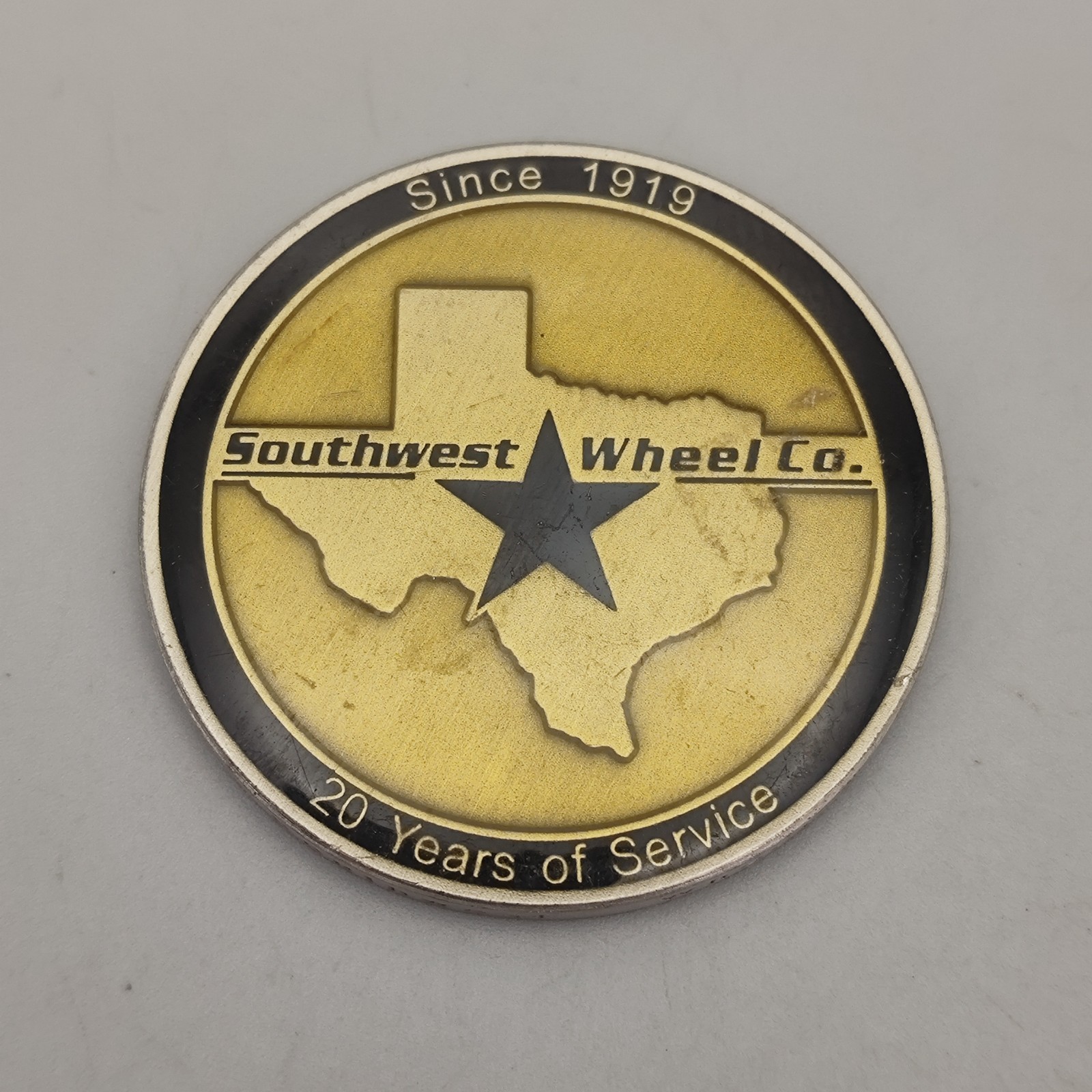20 Years of Service Challenge Coin