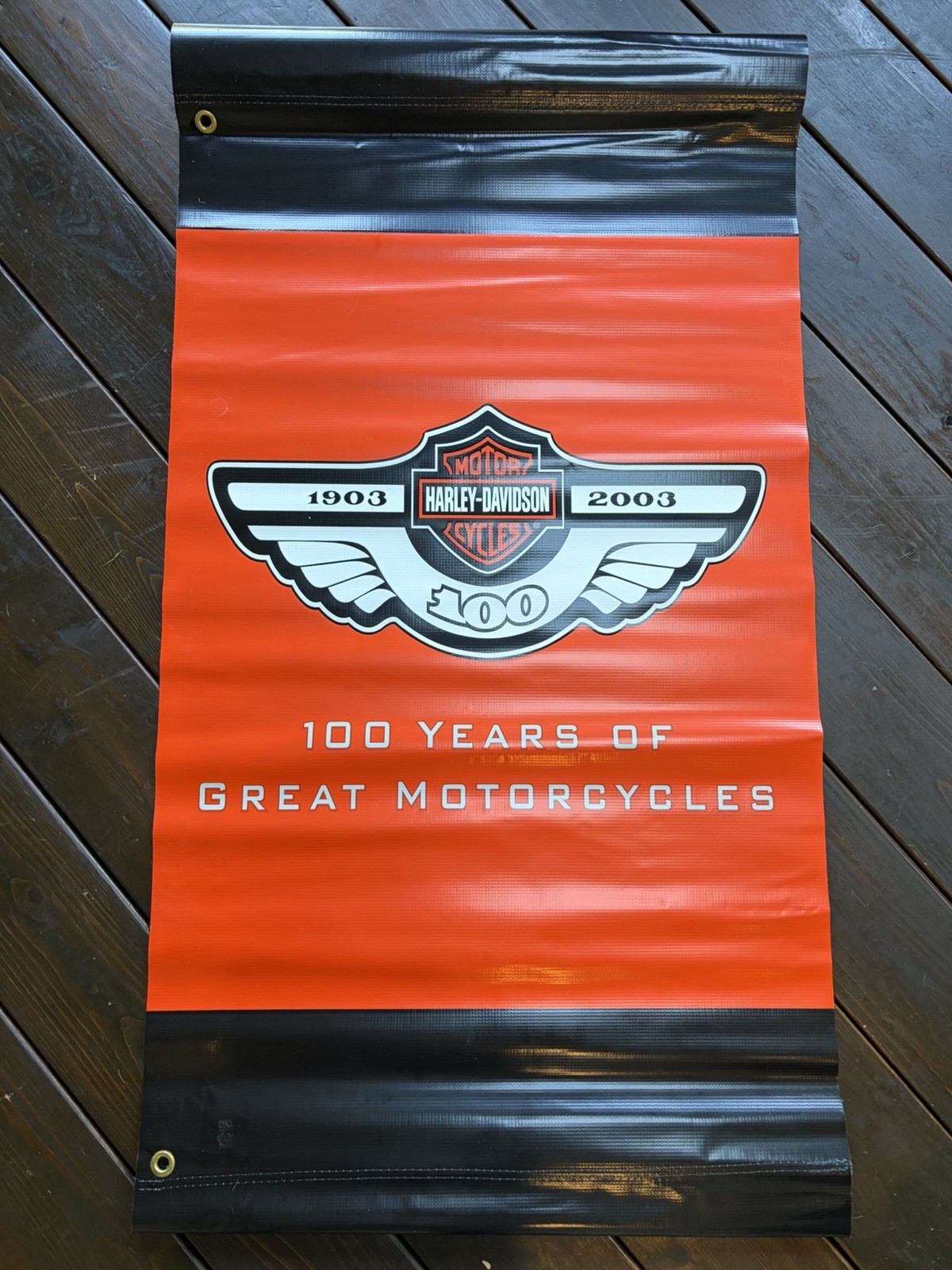 Harley-Davidson 100th Anniversary Milwaukee Street Banner Pennant 1903-2003 45” Harley-Davidson 100th Anniversary Milwaukee Street Banner Pennant 1903-2003 45”