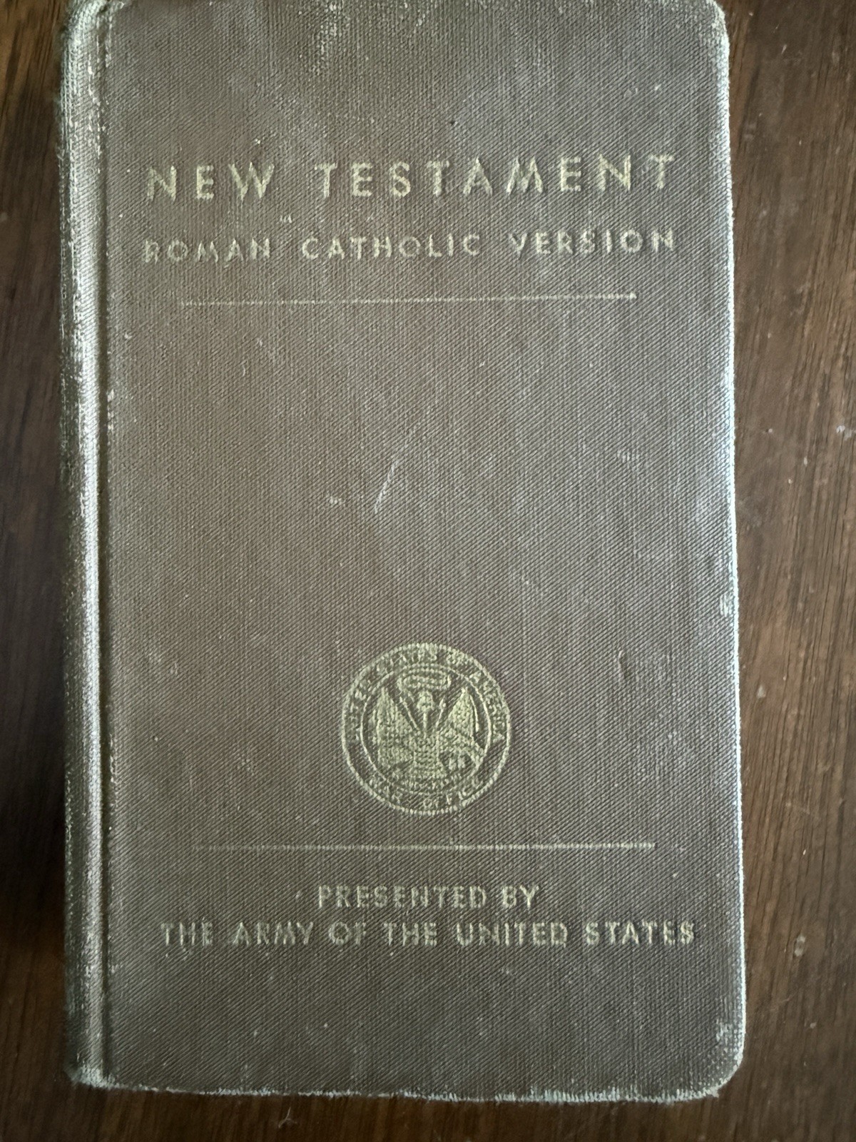 WWII 1941 FDR Signed US Army Catholic New Testament Bible Named Emil J Valis WWII 1941 FDR Signed US Army Catholic New Testament Bible Named Emil J Valis