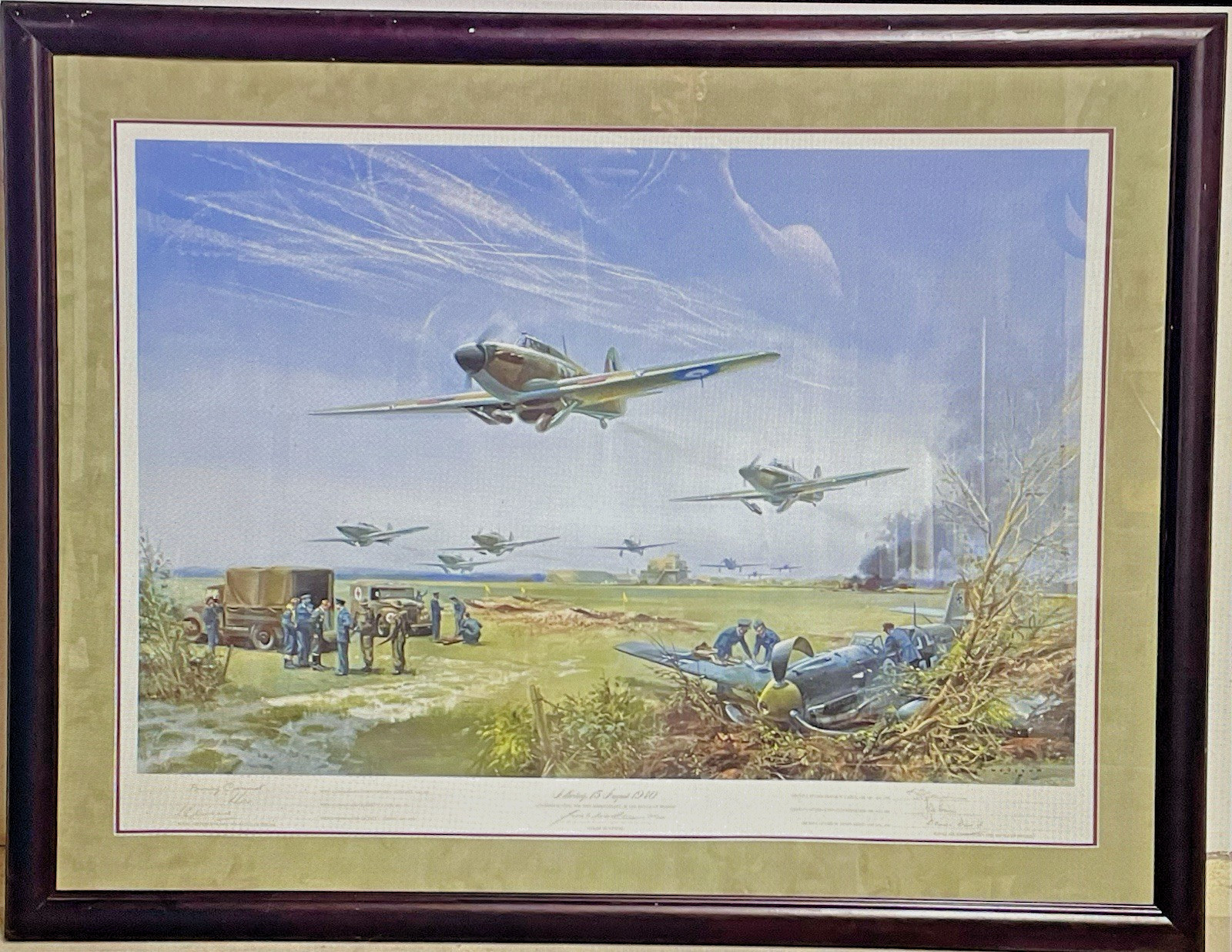 LTD. Signed Print ADLERTAG 1940 50th Anniversary Battle of Britain Frank Wooton LTD. Signed Print ADLERTAG 1940 50th Anniversary Battle of Britain Frank Wooton