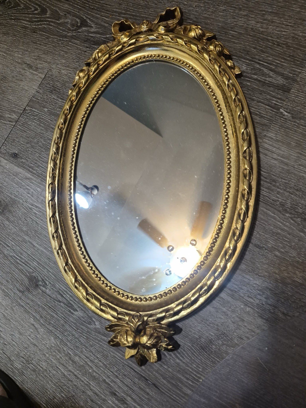 Ornate Oval Gold Wall Mirror Hollywood Regency Home Interior SYROCO HOMCO Ornate Oval Gold Wall Mirror Hollywood Regency Home Interior SYROCO HOMCO