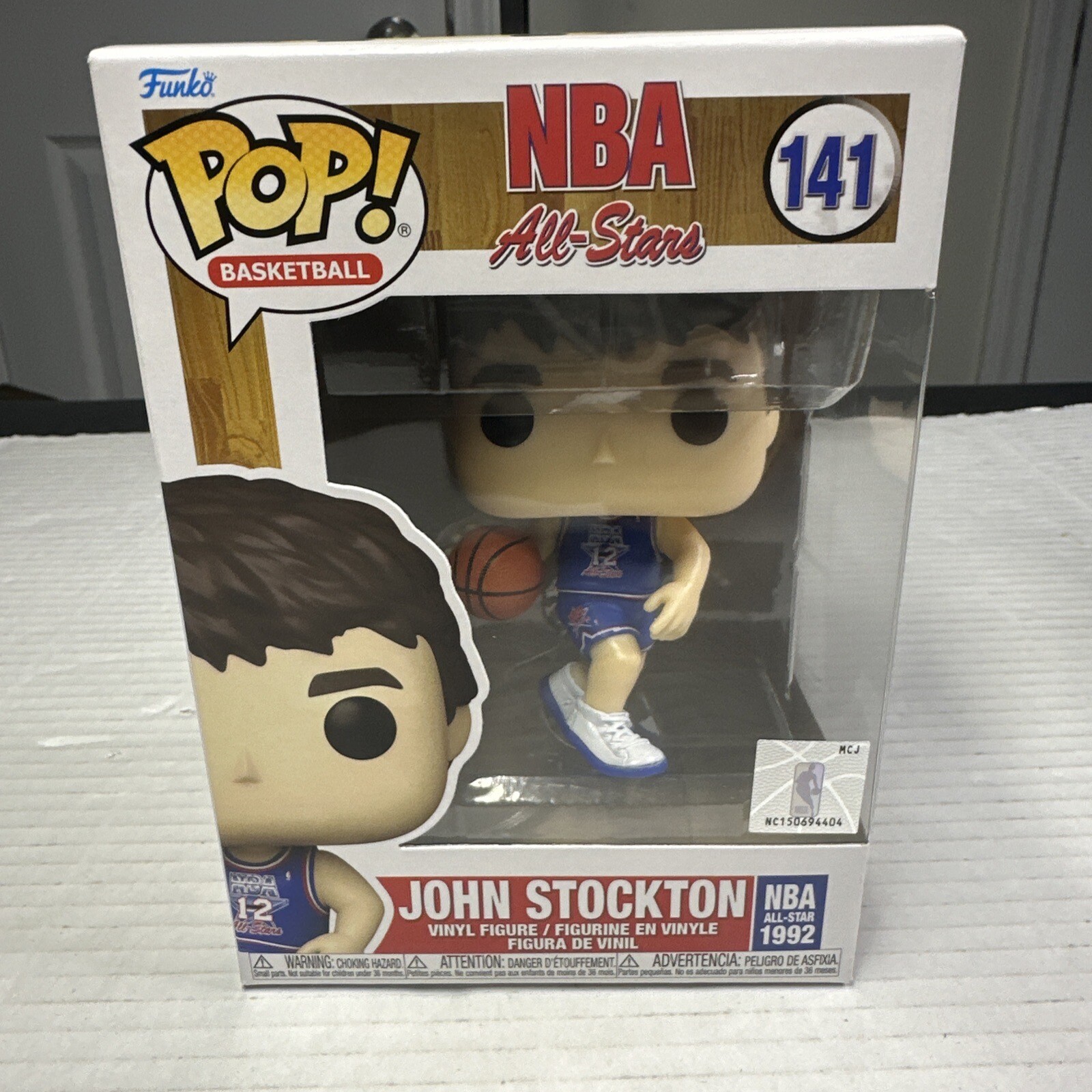 John Stockton POP Vinyl Figure #141 Funko Basketball NBA All Stars New Utah Jazz