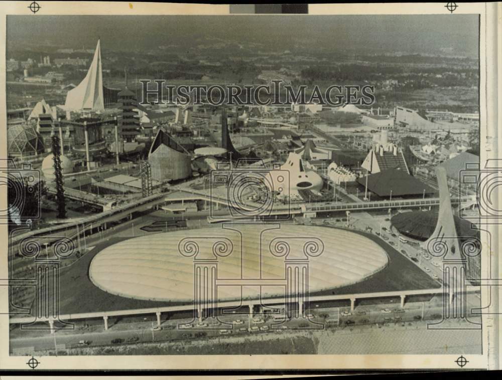 1970 Press Photo Aerial view of the Expo Fairgrounds - lra56974 1970 Press Photo Aerial view of the Expo Fairgrounds - lra56974