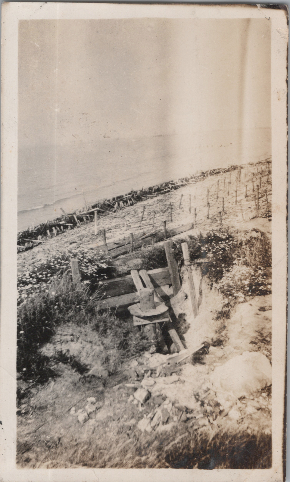 WW1 Tourist 1919 Zeebrugge Coastal Defenses Flanders Belgium Original Photo