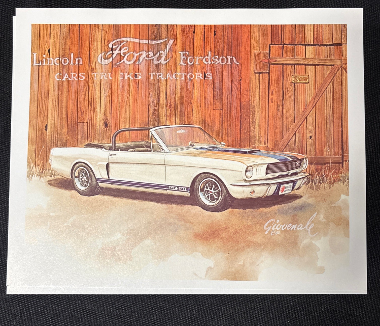 1965 Shelby GT350 CLASSIC CAR ART PRINT Lincoln Fordson Ford Shelby Print Nice 1965 Shelby GT350 CLASSIC CAR ART PRINT Lincoln Fordson Ford Shelby Print Nice