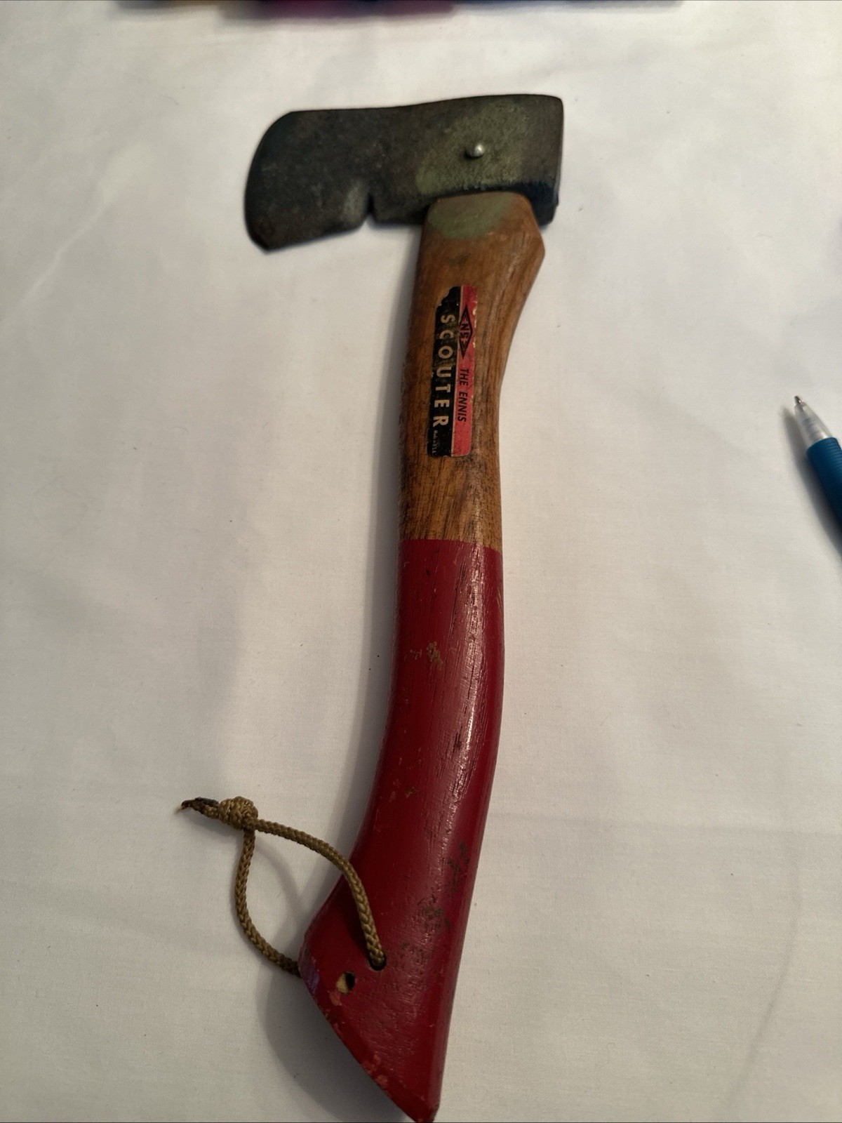 RARE Vintage Ennis Scouter Camping Axe/Hatchet, Original Paint USA RARE Vintage Ennis Scouter Camping Axe/Hatchet, Original Paint USA