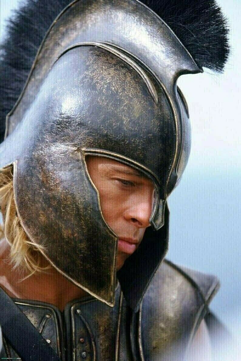 Trojan Helmet Brad Pitt Troy Helmet Troy Greek Achilles Trojan helmet troy movie