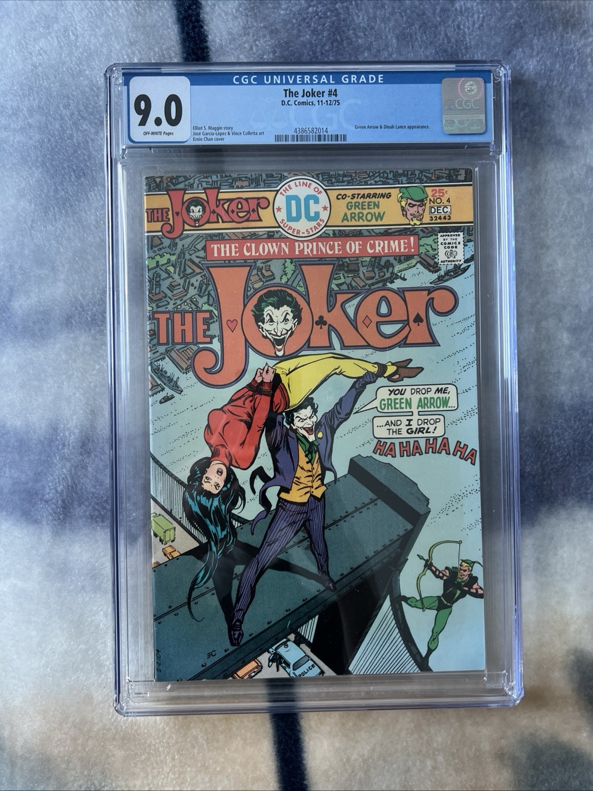 The Joker #4 CGC 9.0 Green Arrow & Dinah Lance Appearance DC Comics 1975 (MS) The Joker #4 CGC 9.0 Green Arrow & Dinah Lance Appearance DC Comics 1975 (MS)