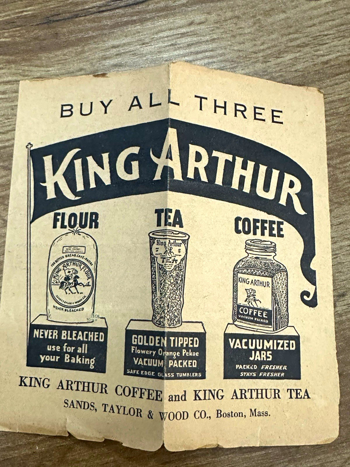 Vintage 1930s King Arthur Flour Tea Coffee Recipe Advertising Booklet Boston