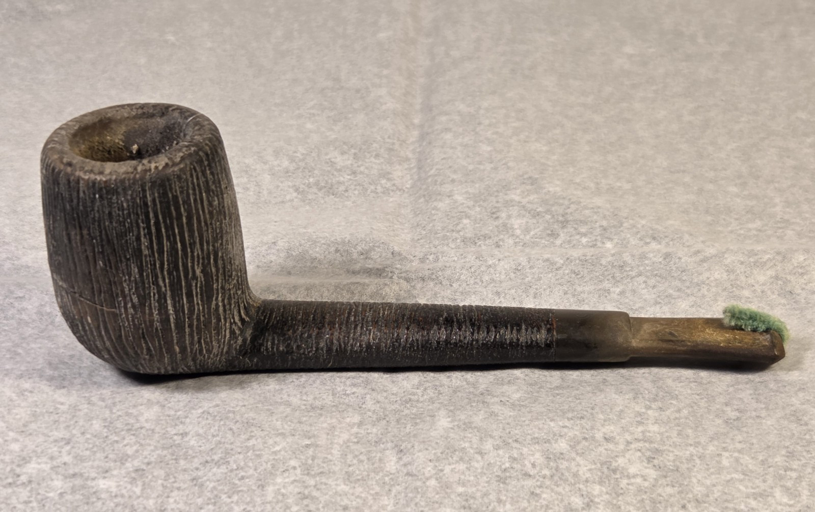 Vintage Italian Briar Estate Pipe "Canadian Briar Italy" Rusticated Billard