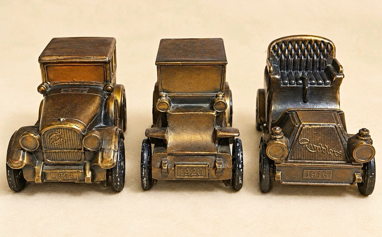 Banthrico Inc. Vintage Metal Vehicle Car Piggy Banks Lot of 3 Chicago USA Banthrico Inc. Vintage Metal Vehicle Car Piggy Banks Lot of 3 Chicago USA