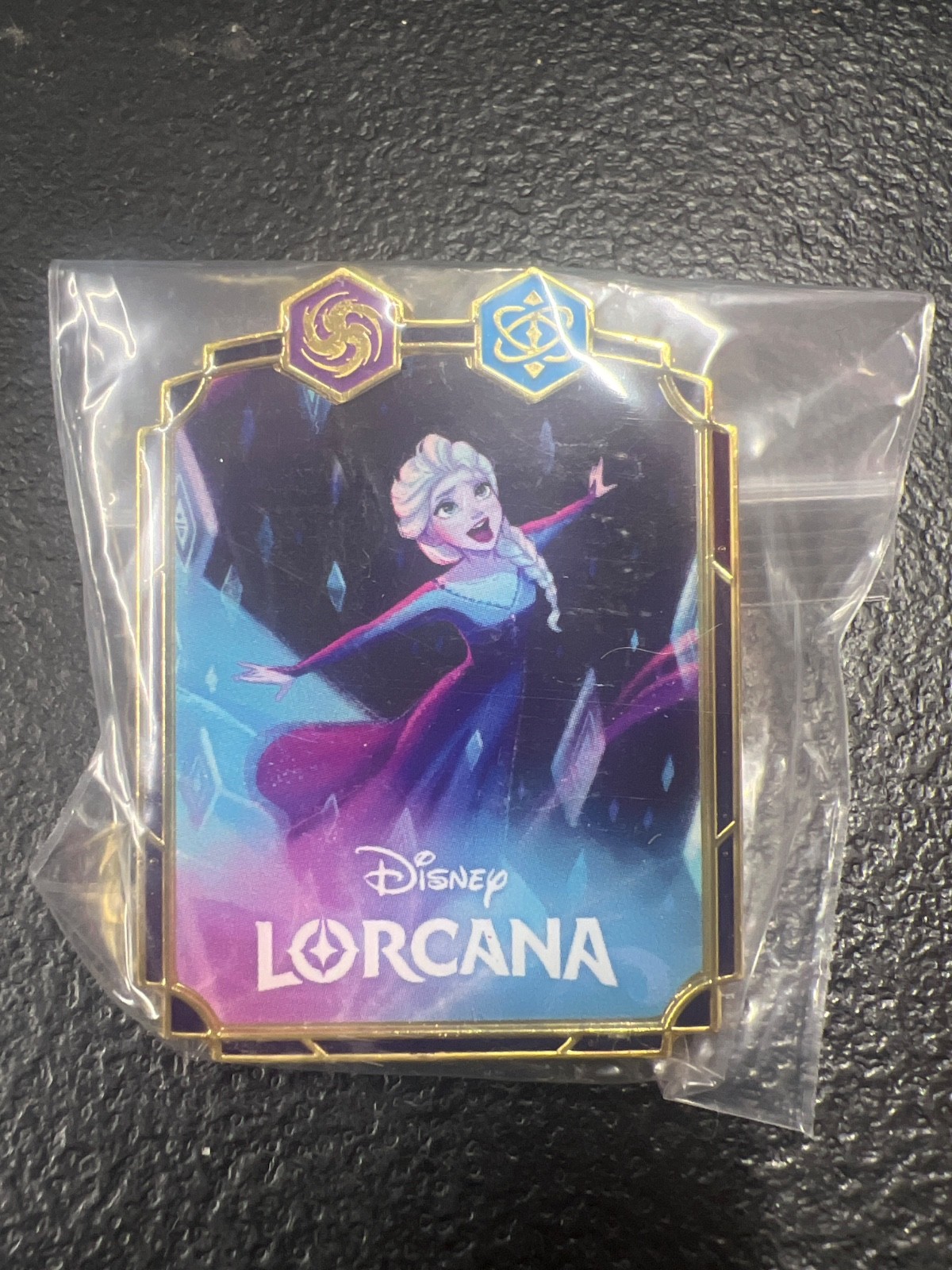 Disney Lorcana Elsa Fifth Spirit - Azurite Sea League Promo Pin Disney Lorcana Elsa Fifth Spirit - Azurite Sea League Promo Pin