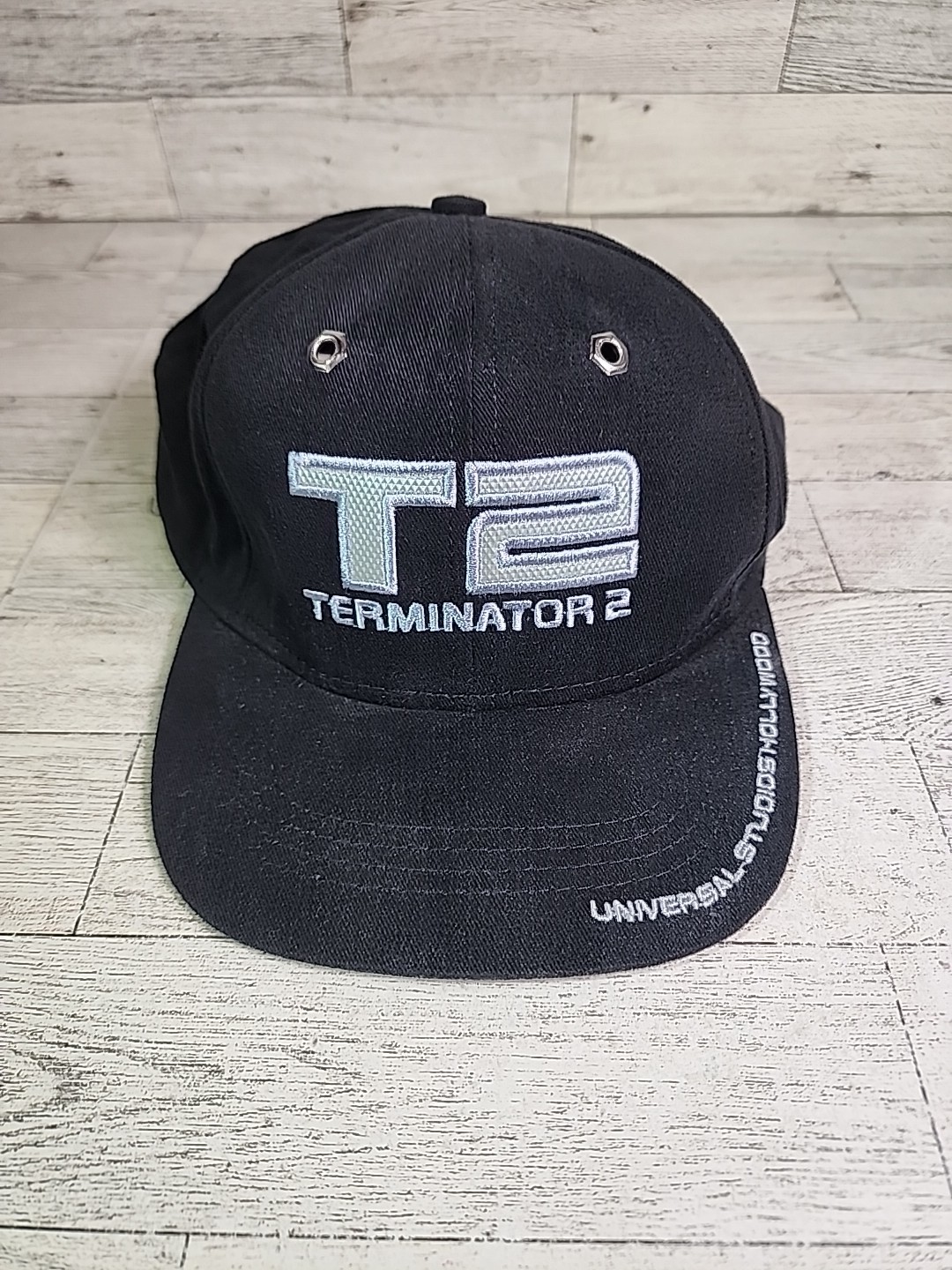 Vintage T2 Universal Hat YOUTH Terminator 2 Movie Cap Arnold Hollywood w/ Tag Vintage T2 Universal Hat YOUTH Terminator 2 Movie Cap Arnold Hollywood w/ Tag