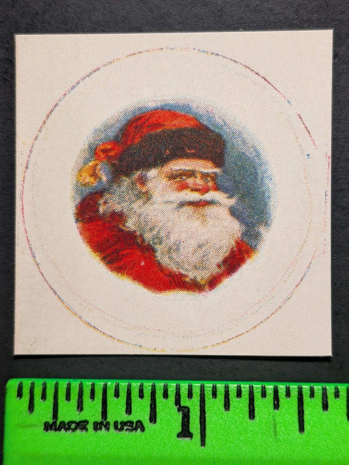 Antique 1910s Santa Christmas Paper Insert