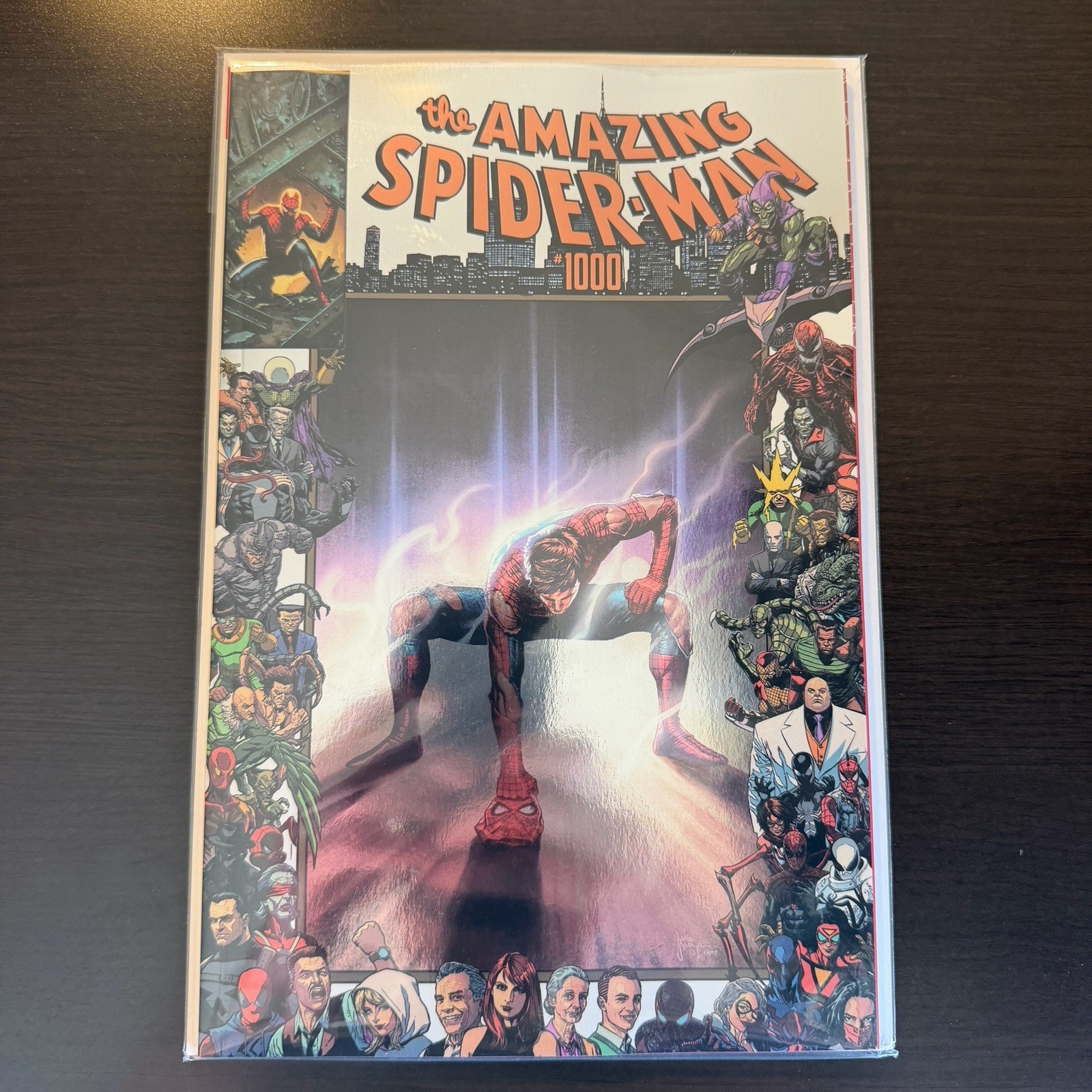 Amazing Spiderman #1000 FOIL Mico Suayan One Piece Gear 2 Homage NYCC Amazing Spiderman #1000 FOIL Mico Suayan One Piece Gear 2 Homage NYCC