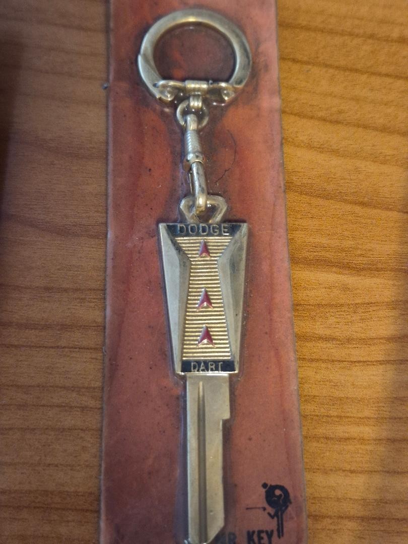 Vintage NOS Dodge Dart Key Chain Key Blank Vintage NOS Dodge Dart Key Chain Key Blank