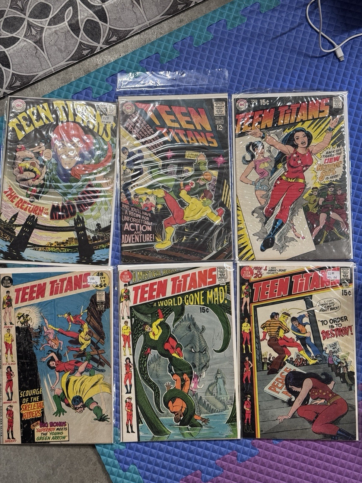 Vintage 60s & 70s Teen Titans Comic Book Lot New Wonder Girl Debut Mad Mod VG/F Vintage 60s & 70s Teen Titans Comic Book Lot New Wonder Girl Debut Mad Mod VG/F